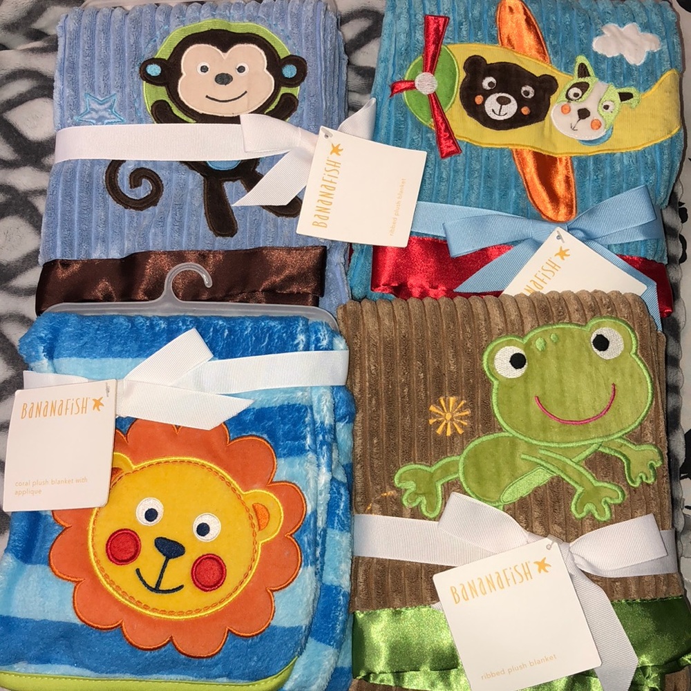 4 Baby Blankets